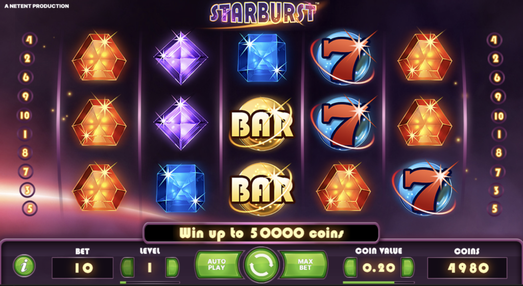 Starburst uk gameplay 