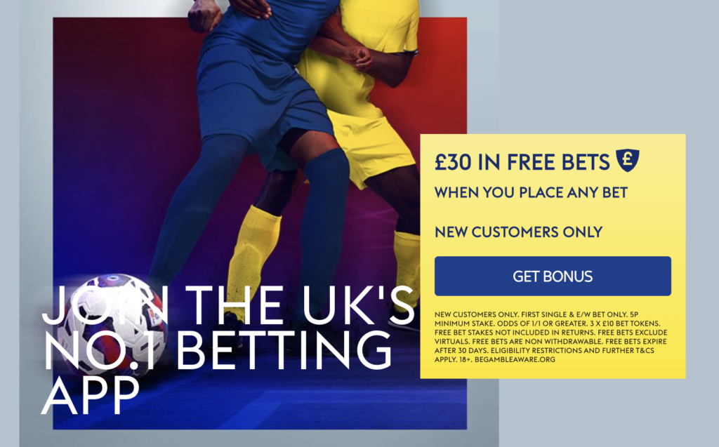 SkyBet Place - £30 In Free Bet