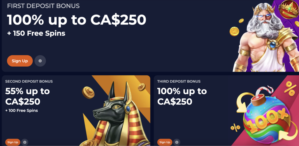 Nine Casino Welcome Offers and Promos