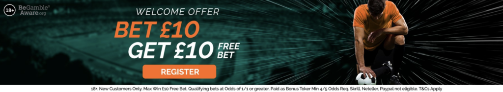 BZeebet Welcome Offer Bet £10 Get £10
