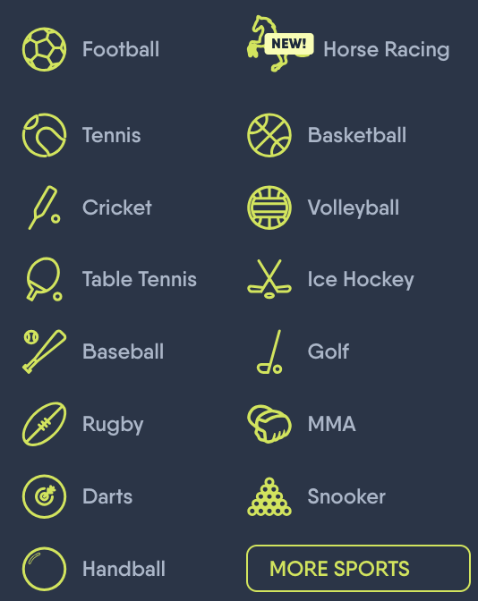 Sports and Leagues at CopyBet